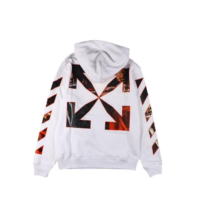 Off White Caravaggio Over Hoodie White Red