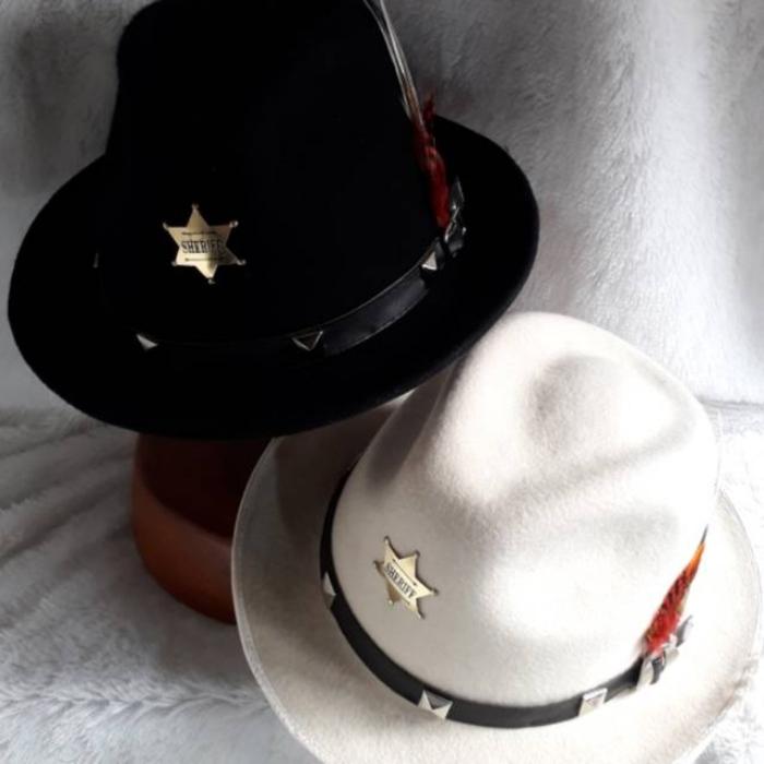 Lucky Hat Topi Fedora Pria Kulit Asli 100% Woll Murni Import Grade A Size S M L XL Garansi Uang Kemb