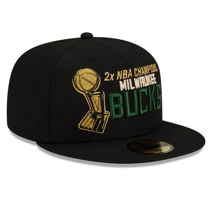 topi New Era NBA CHAMPIONS Milwaukee Bucks 7 3/8 60237133 snapback ori