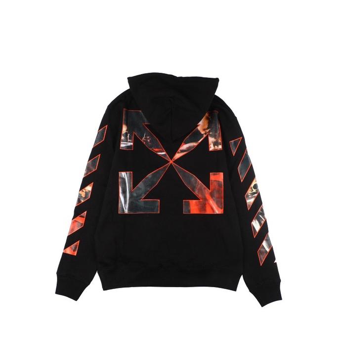 Off White Caravaggio Over Hoodie Black Red