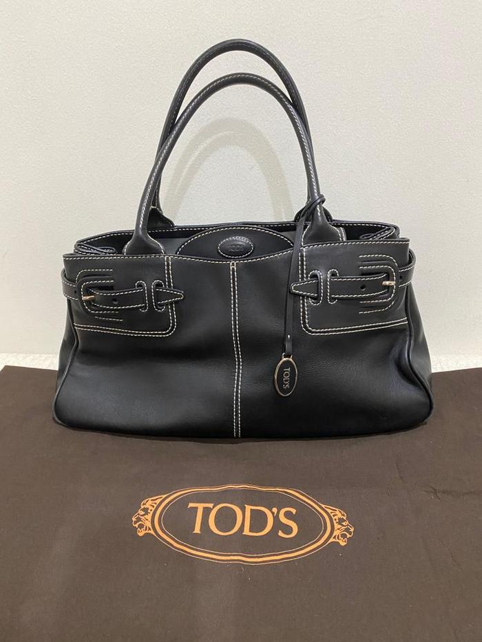 TAS TODS ORIGINAL PRELOVED WARNA HITAM 35x16x19cm (PxLxT)