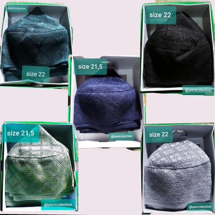 PECI KOPIAH JARING LULU SPESIAL WARNA / PECI KOPIAH SAUDI WARNA