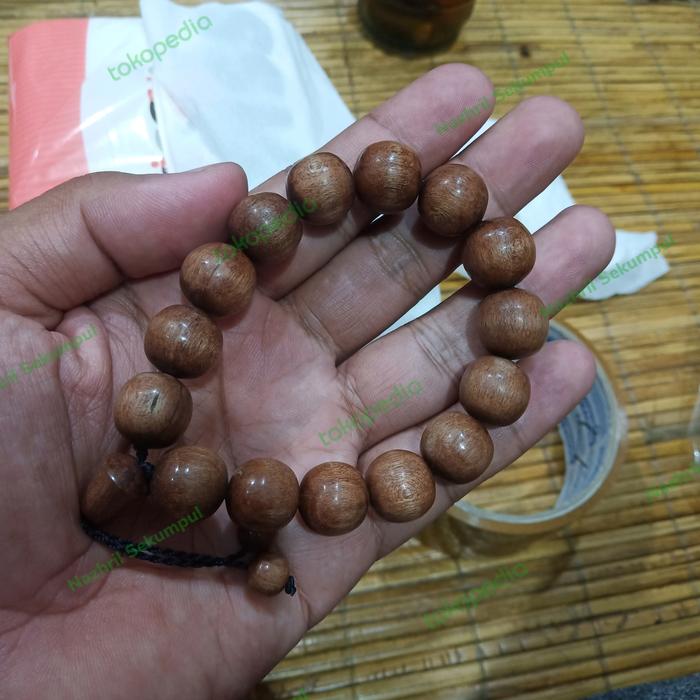 gelang kayu bungkang bulat besar