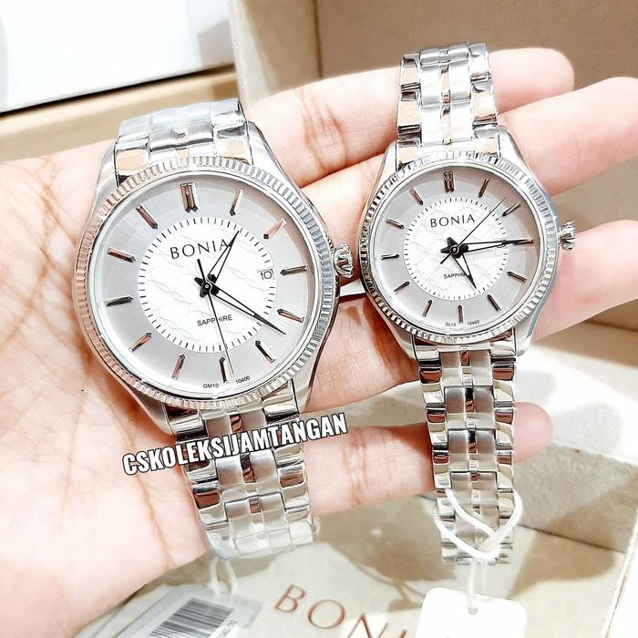 JAM TANGAN COUPLE BONIA BNB10400-1312 & BNB10400-2312 SAPPHIRE ORIGINA