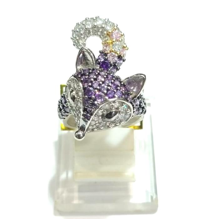 Cincin Rubah Fox Emas Putih 750