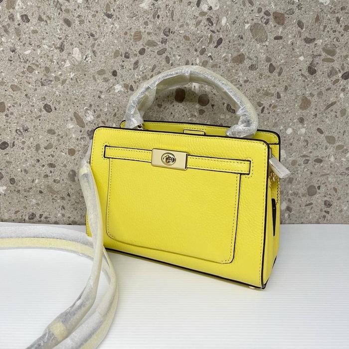 TAS COACH C8320 MINI LANE TOP HANDLE RETRO YELLOW