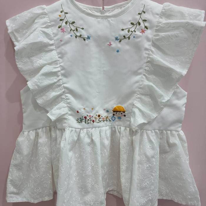 ZielKids x Sally&Piper/Fleur Top White Adult Size L/XL NEW