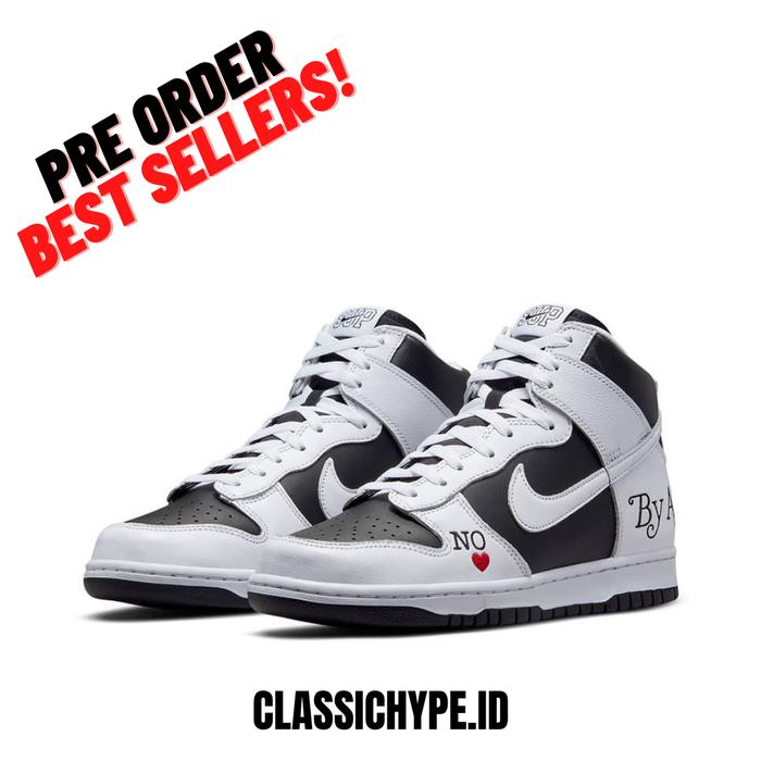SUPREME X SB DUNK HIGH BY ANY MEANS BLACK
