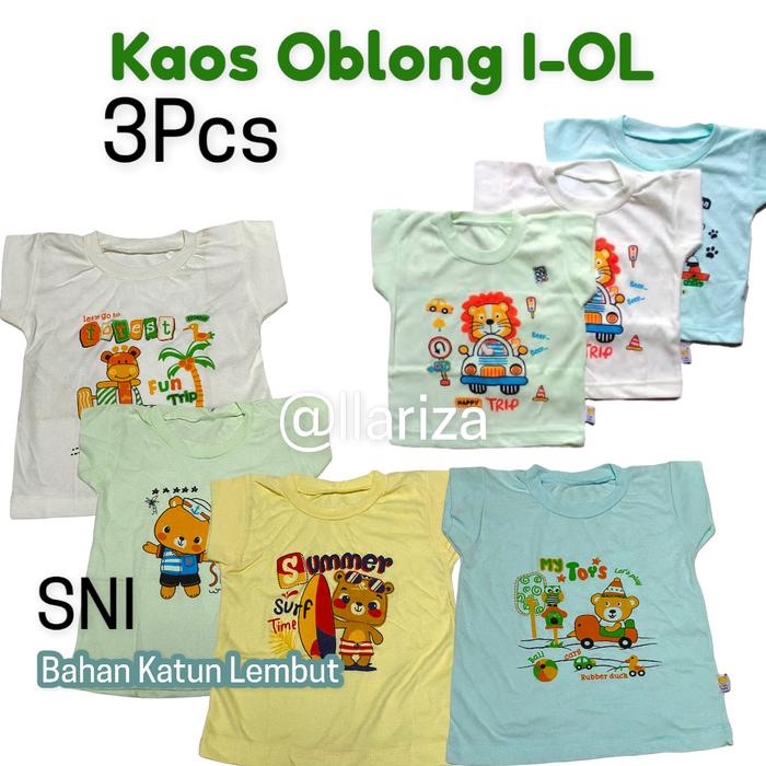 3Pcs Kaos Anak IOL / Bayi iol - Kaos Oblong Anak iOL
