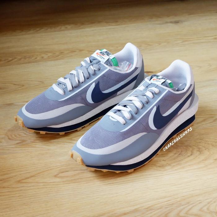 Sacai x CLOT x Nike LD Waffle "Cool Grey" DH3114-001