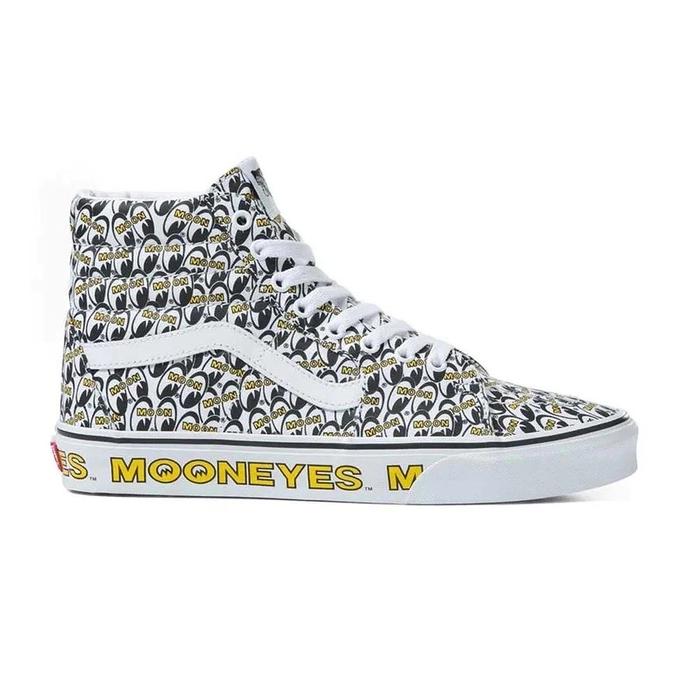 VANS X MOONEYES SK8HI WHITE YELLOW ORIGINAL