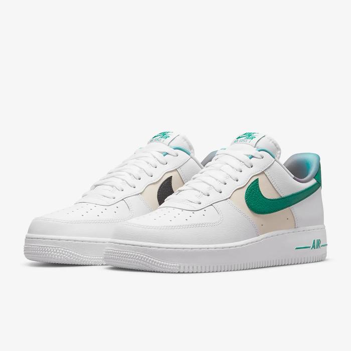Air Force 1 Emb White Malachite Green