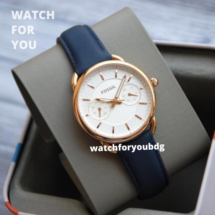 Jam Tangan Wanita Fossil ES 4260 Original Arloji Fosil Navy ES460