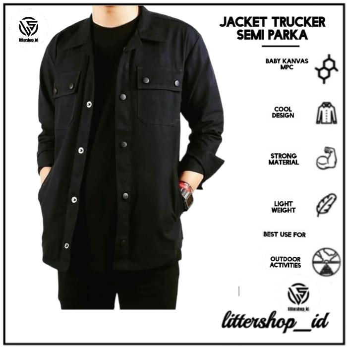 SEMI PARKA/JACKET TRUCKER SEMI PARKA TANGAN PANJANG