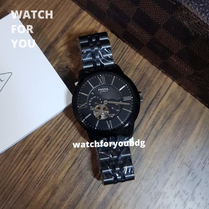 Jam Tangan Fossil Pria ME3062 Automatic Black ME 3062 Garansi 1 Thn