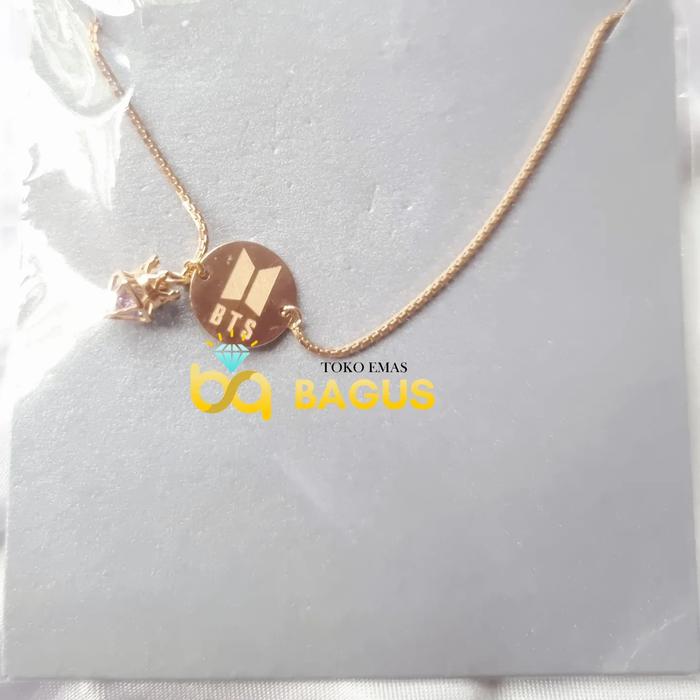 Gelang Emas Bts Serut Asli 8k