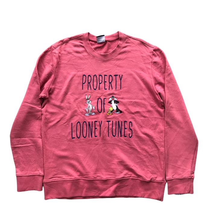 crewneck looney tunes pink second