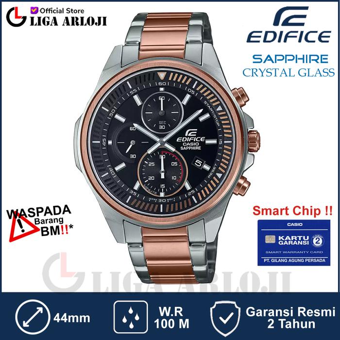 Casio Edifice EFR-S572GS-1AVUDF Jam Tangan Pria Analog Sapphire Rose EFR-S572GS-1A EFR S572GS 1AVUDF