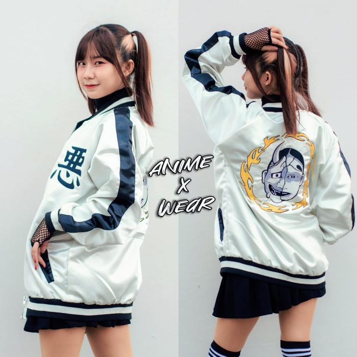 Sukajan Jaket Smiley Nahoya Kawata Brothers Anime Tkyo Revengers
