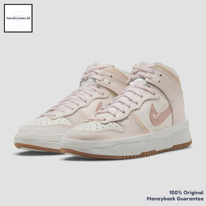 Sepatu Sneakers / Nike Dunk High Up Rebel WMNS Pink Oxford / Original