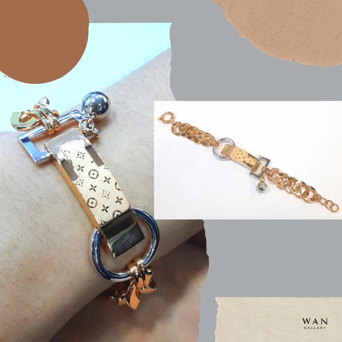 Gelang Rantai 17K Model LV