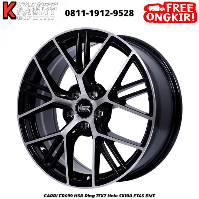 VELG MOBIL RACING TIPE CAPRI HSR 17x7 5x100 ET 45 BLACK POLISH