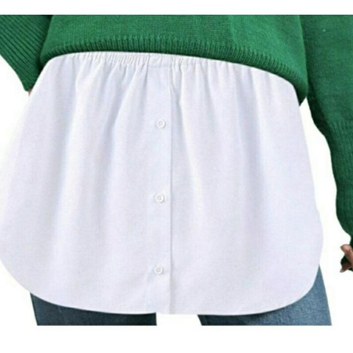 Adjustable Fake Layering bottom skirt