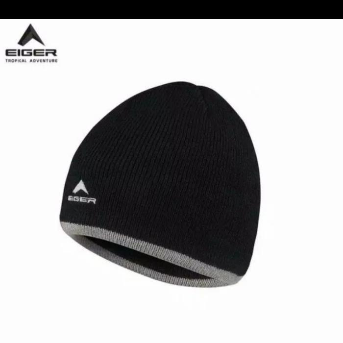 Kupluk Eiger Dickson Beanis Topi Pria Original Daily - Hitam Beanie