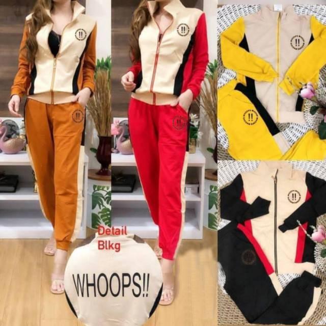 set wanita/set jaket celana/set training/set olahraga/baju santai/setelan training