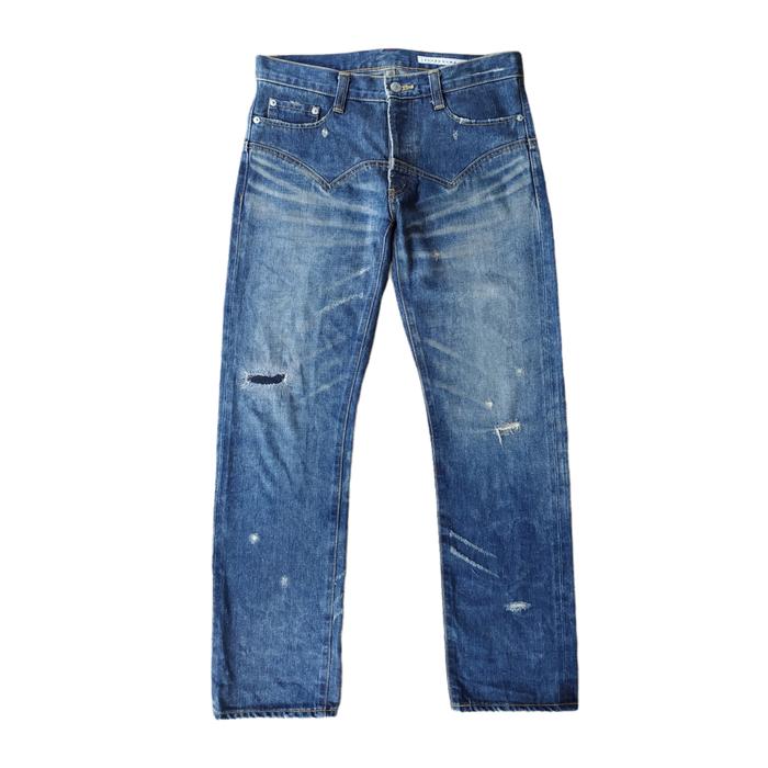 SS06 Sunao Kuwahara Distressed Selvedge Denim Issey Miyake Undercover