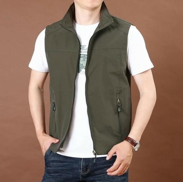 Rompi Vest pria outdoor model simpel keren
