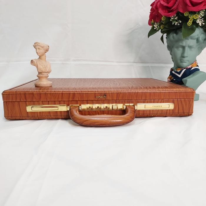 vintage briefcase Condotti 24 Carats gold plate