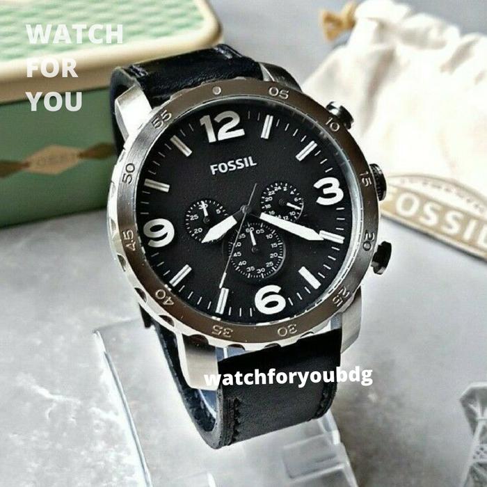 fossil JR1436 Nate Chronograph Jam Tangan Pria