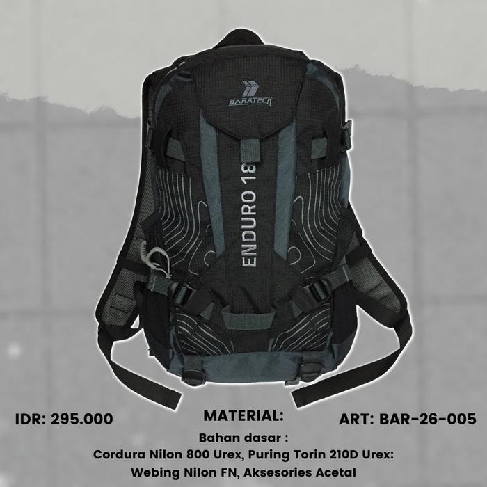 Tas Ransel Baratech ENDURO 18L tas punggung tas daypack original