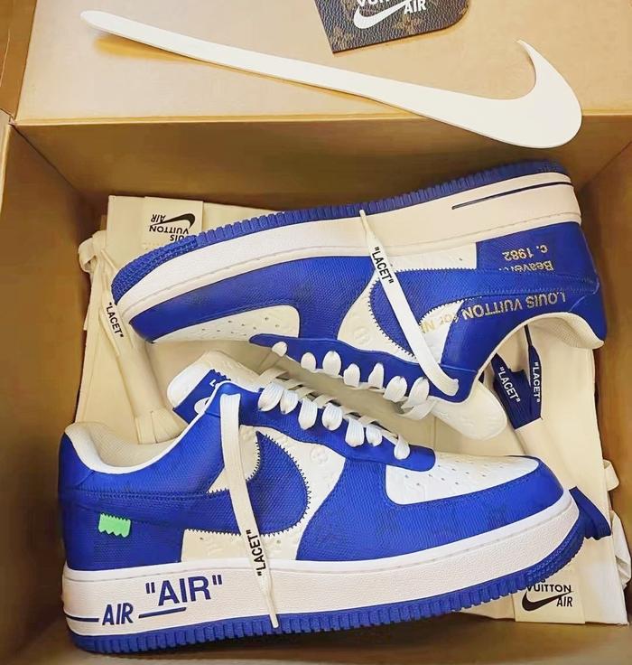 Nike Air Force 1 x Louis Vuitton Blue | LV made in italy