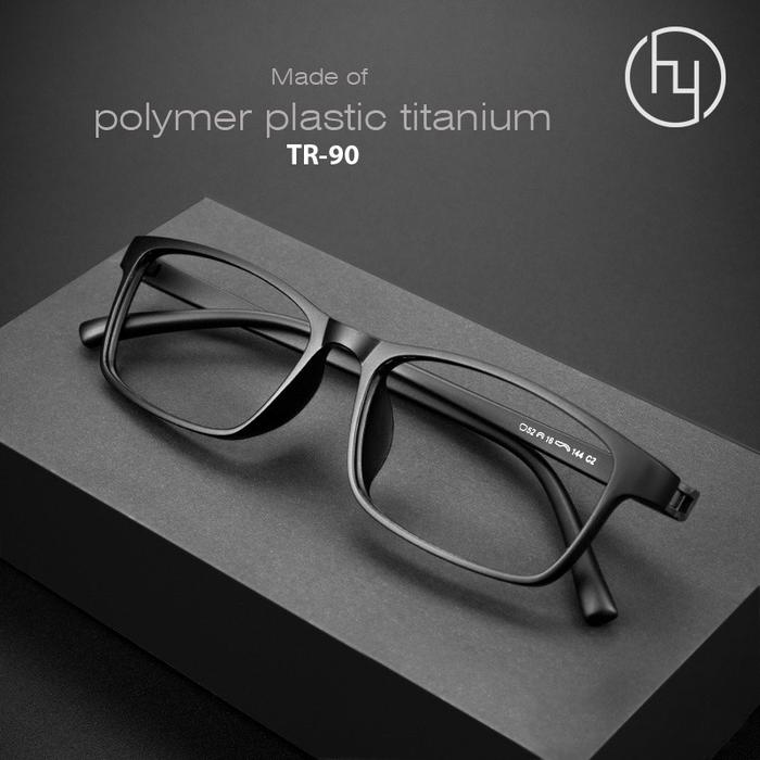 Kacamata Frame TR 90 Lensa Normal / TR90 Glasses