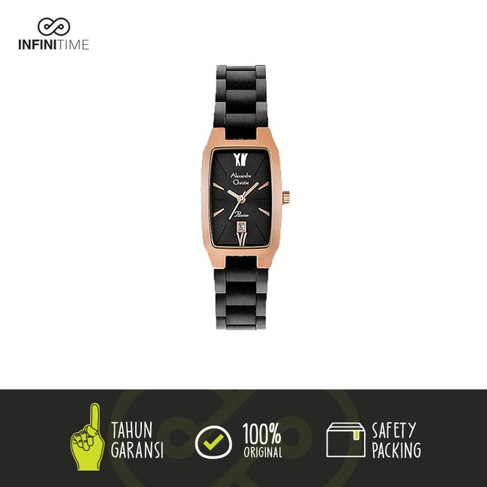 Jam Tangan Alexandre Christie AC 2455 Black Rosegold