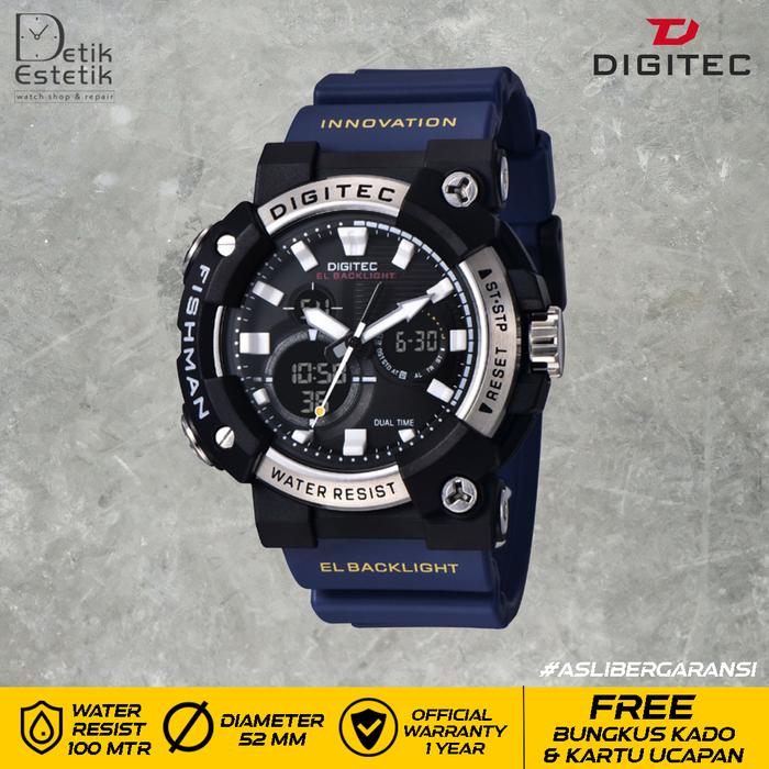 Digitec Da 2150 Da 2150t Blue Double Time Rubber Strap Original