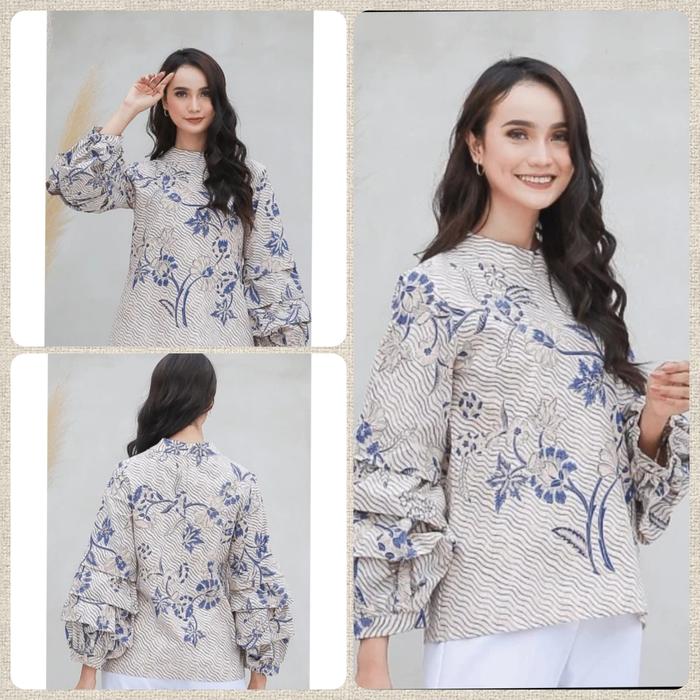 [Preloved] Baju Batik dan Lurik - Nona Rara - Keropi Indigo - BATIK INDIGO