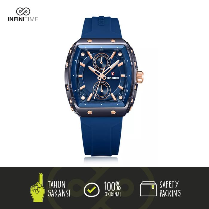 Jam Tangan Expedition E 6814 E6814 SE 6814 Biru Wanita
