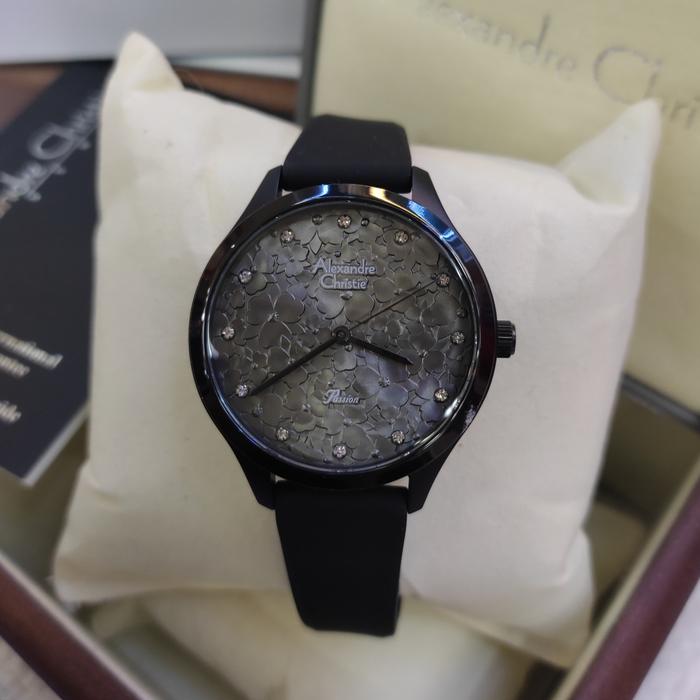 Jam Tangan Wanita ORIGINAL Alexandre Christie Ac 2A03 LH Rubber Solid
