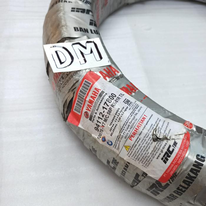 Ban luar tire IRC ukuran 120/70-17 58P Byson 94112-17800 asli original