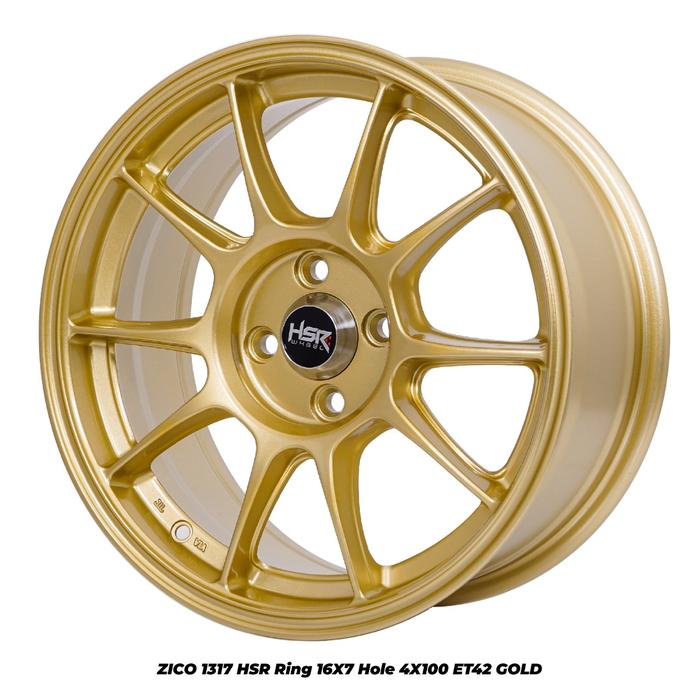Pelak Mobil Racing HSR Zico Gold Velg Mobil Racing Civic Genio Estilo