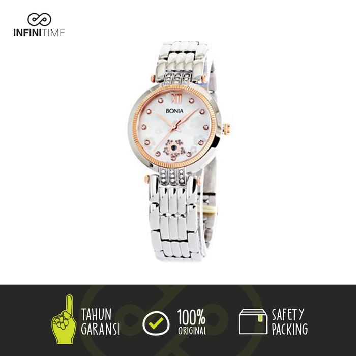 Jam Tangan Bonia Wanita BNB10133-2313S Silver ORIGINAL GARANSI RESMI