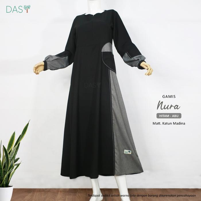 Gamis Hitam Das Syari katun madina busui by Dasmuslim