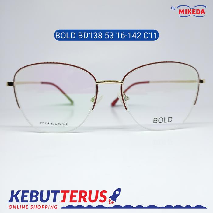 Mikeda-FRAME KACAMATA BOLD BD138 C11 + LENSA(MINUS/CYLINDER)