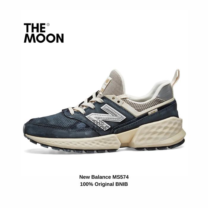 Sepatu New Balance - New Balance MS574 Sport Vintage Navy Original