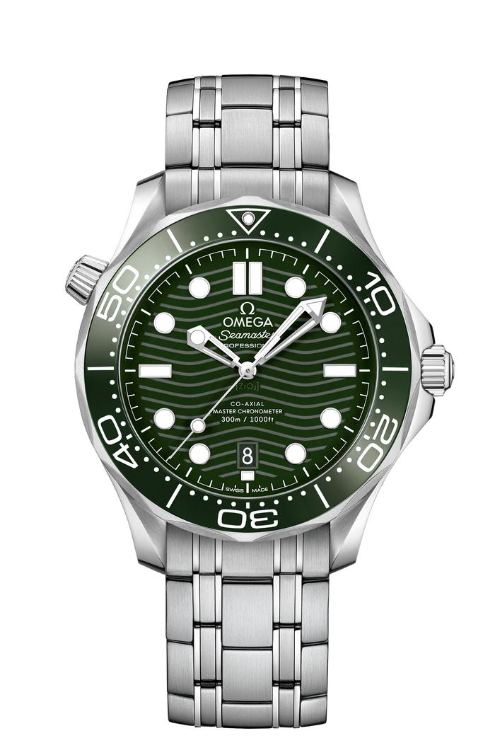 Omega Seamaster 300 Professional Green Steel on Steel