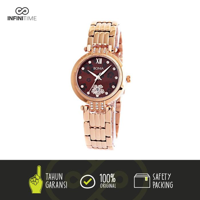Jam Tangan Bonia Wanita BNB10133-2543S Rosegold ORIGINAL GARANSI RESMI