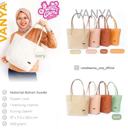 TAS CANGKLONG VANYA RUMAH WARNA